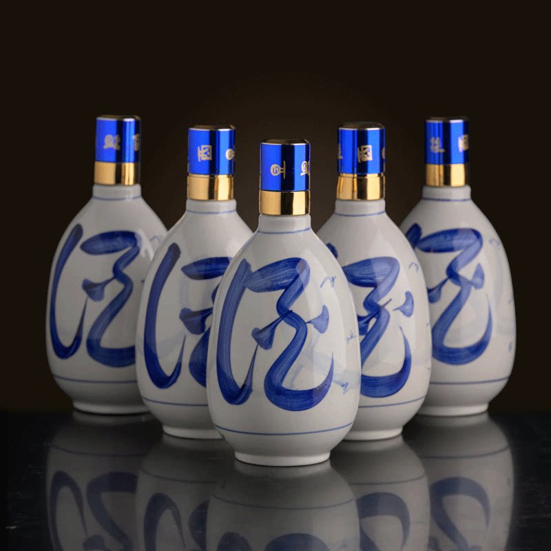 53度山西杏花村清花30青花汾白酒礼盒送礼高档纯粮食老酒