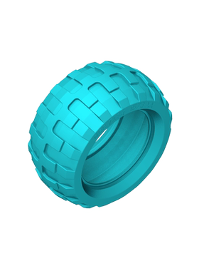 高砖积木零件GDS-1573配件轮胎兼容61480小颗粒MOC拼插散件