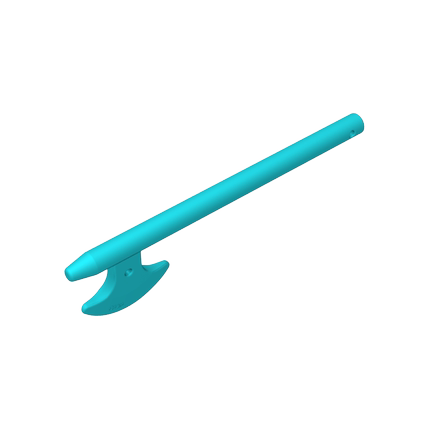 高砖积木零件GDS-90210配件长柄战斧兼容3848/G53610MOC拼插散件