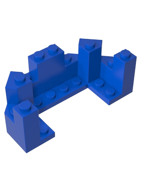 高砖积木零件GDS-M190 4x8x2 城墙砖兼容6066 MOC散件