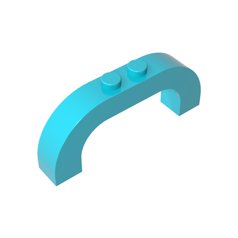 高砖积木零件GDS-856配件1x6x2 拱形砖兼容6183小颗粒MOC拼插散件