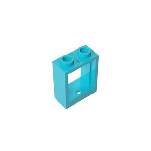 高砖积木零件GDS-783配件1x2x2 窗框兼容60592小颗粒MOC拼插散件