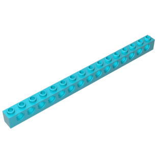 高砖积木零件GDS 15孔砖兼容3703小颗粒MOC拼插散件 630配件1x16