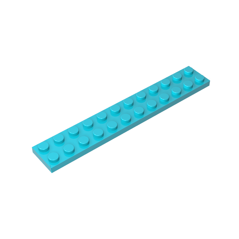 高砖积木零件GDS-515配件2x12 板兼容2445小颗粒MOC拼插散件