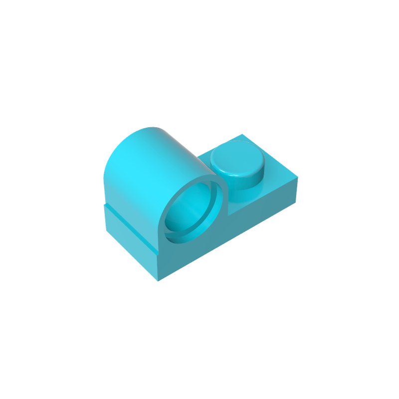 高砖积木零件GDS-811配件1x2 异形板带栓孔兼容11458MOC拼插散件