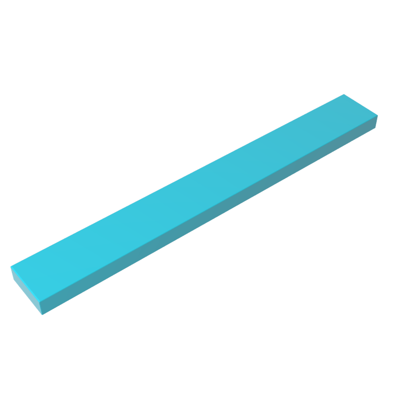 高砖积木零件GDS-565配件1x8 光面板兼容4162小颗粒MOC拼插散件