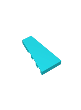 高砖积木零件GDS-90029配件2x4 楔形光面板（左）兼容MOC拼插散件