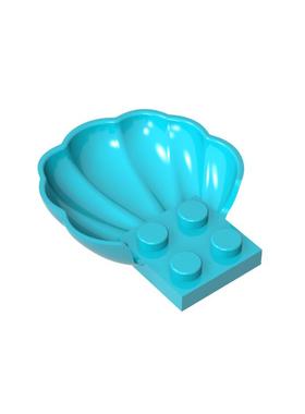 高砖积木零件GDS-2092配件大贝壳兼容18970小颗粒MOC拼插散件