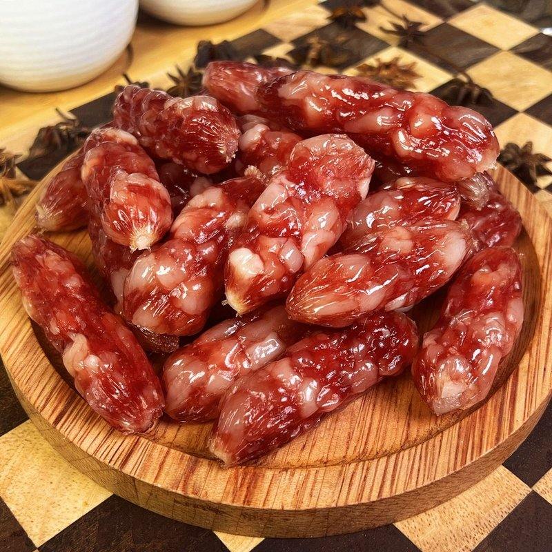 美康猪肉哥专卖脆皮珍珠爆汁腊肠传统广式腊肠精选土猪肉腊肠