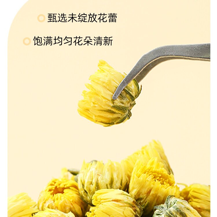菊花茶正品胎菊白菊杭贡菊泡水喝泡茶清香饱满花茶正品罐装