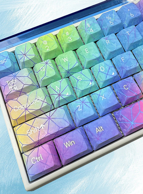 碳纤维键盘帽通用适配wooting魔导士EV63迈从Ace68夜魔made68ez63