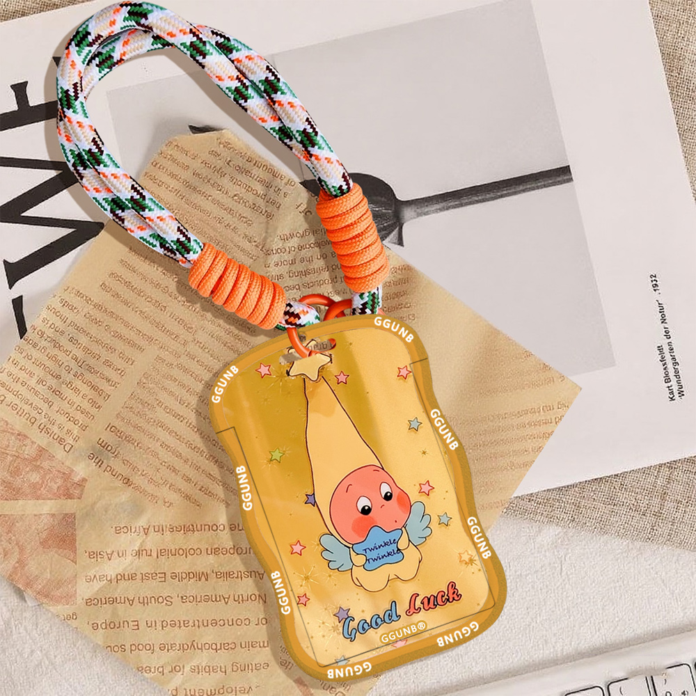 满屏彩星高帽捧星天使小人NFC感应卡套学生滑盖卡套饭卡地铁小区卡包学生卡公交卡身份证件门禁卡工作证件套