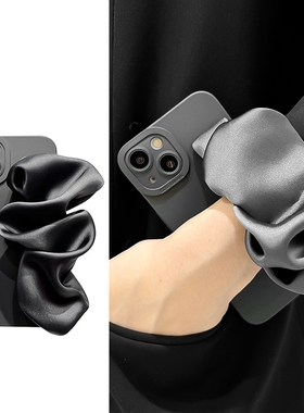 气质弹力褶皱丝绸腕带适用vivox90手机软壳x80/x70/x60/x50潮x30/x27女x23简约s15/s12/s10软壳s9女y76s/y70s