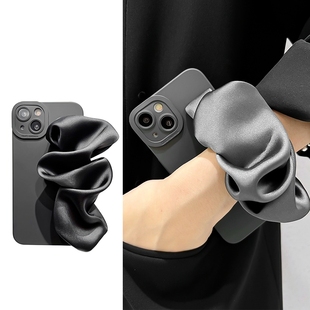 x50潮x30 x60 x27女x23简约s15 s12 y70s 气质弹力褶皱丝绸腕带适用vivox90手机软壳x80 s10软壳s9女y76s x70