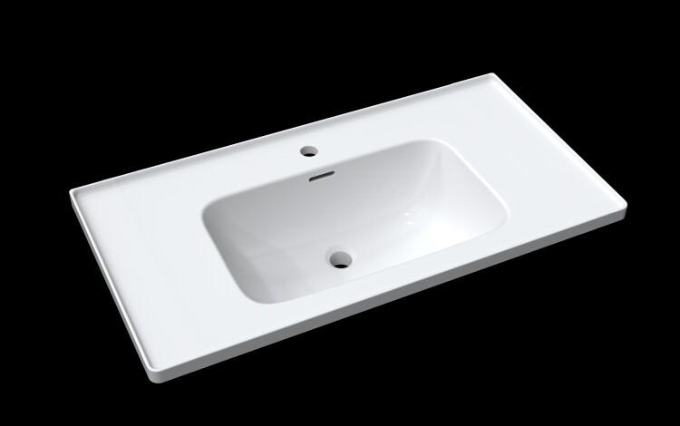 jomoo九牧浴室柜原装正品陶瓷盆台上一体盆卫生间洗脸盆换修单配