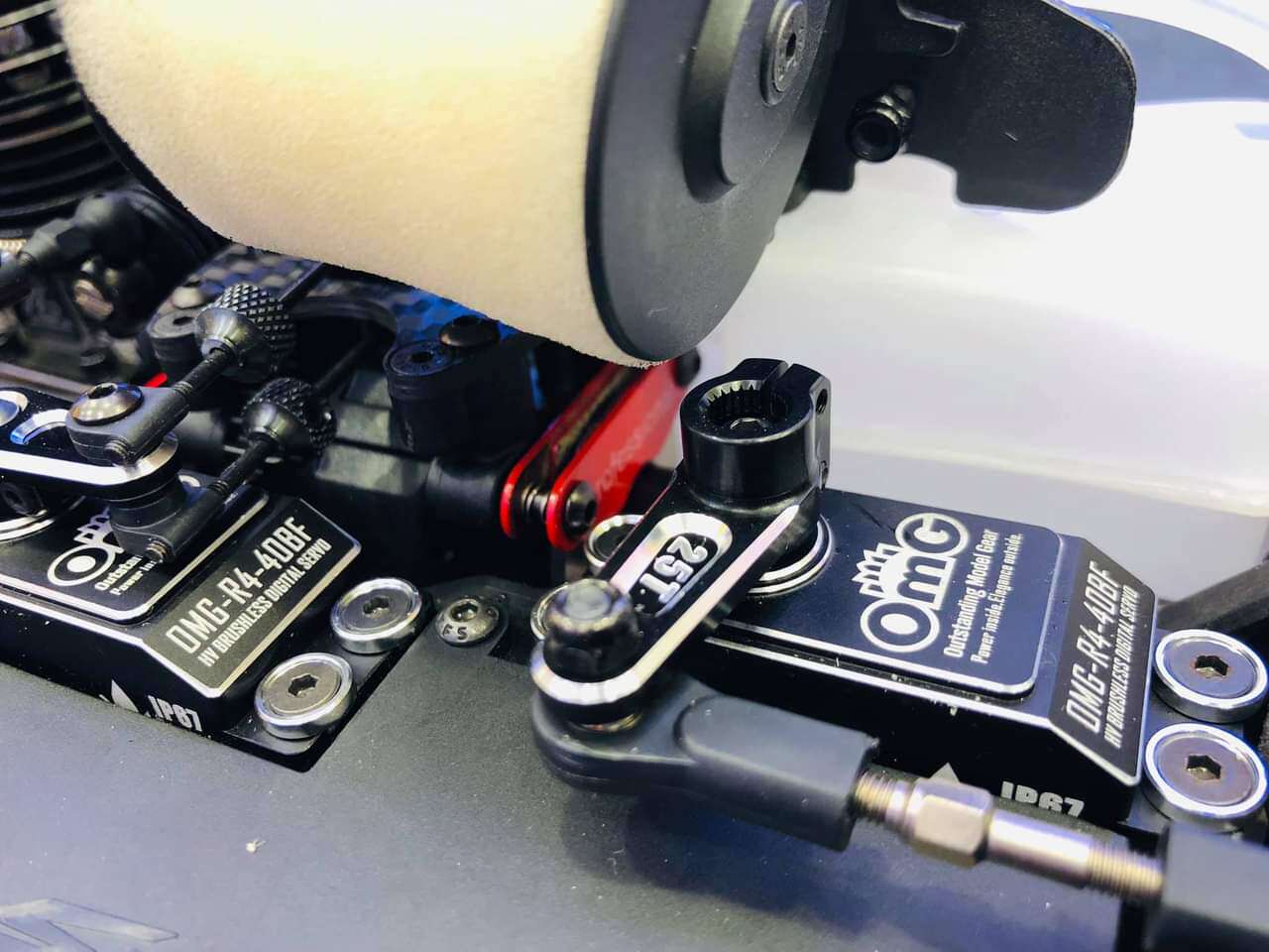 热销omg25 32 36 40公斤全金属无刷防水钢齿数字舵机rc遥控车飞机