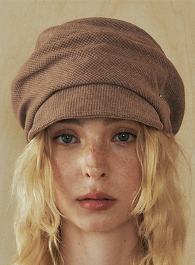 CHUNISLET纯屿 纯色褶皱堆堆气质风棒球帽春简约大气显瘦棒球帽