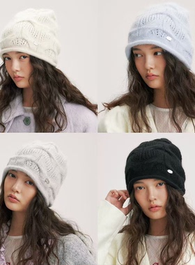 CHUNISLET纯屿针织帽秋冬包头帽子堆堆冷帽百搭休闲风