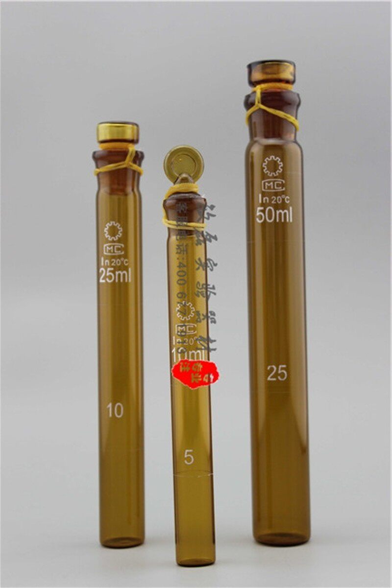具塞比色管5ml 10ml 25ml 50ml 100ml玻璃比色管 玻璃仪器 6支/盒