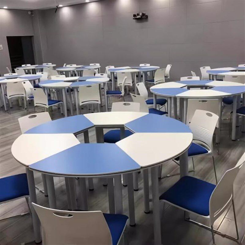 学校心理辅导教室团体活动培训班中小学生美术彩色阅览组合课桌椅