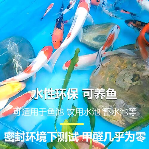 鱼池防水涂料长期泡水饮用水池补漏胶蓄水池水泥池补漏专用涂料
