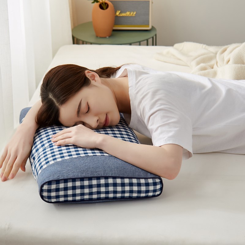 全荞麦枕头枕芯护颈椎助睡眠家用宿舍全棉纯荞带枕套可拆水洗乔麦