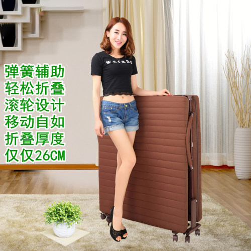 欧莱特曼折叠床可选1.2米单双人办公午休午睡陪护休息行军沙滩床
