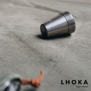 LHOKA小烈性酒杯不锈钢手工收纳钛金属漏斗户外威士忌分享杯轻量