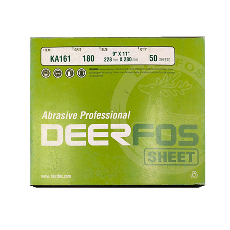 韩国DEERFOS鹿牌KA161砂布木工金属打磨除锈硬布基砂纸进口沙布片