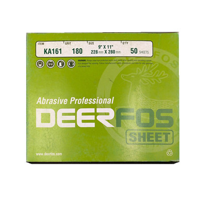 韩国DEERFOS鹿牌KA161砂布木工金属打磨除锈硬布基砂纸进口沙布片