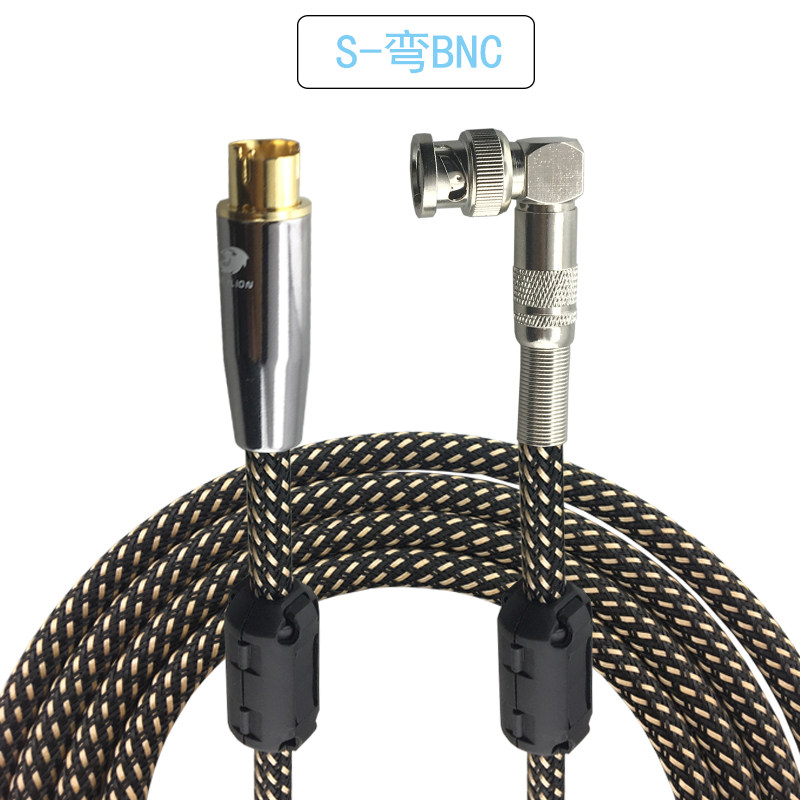 戈利狮BNC转4针S端子视频同轴线Q9安防线摄像机监控显示器连接线