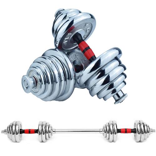 重量可调节哑铃男士健身家用宿舍学生减肥器材运动锻炼纯铁杠铃女