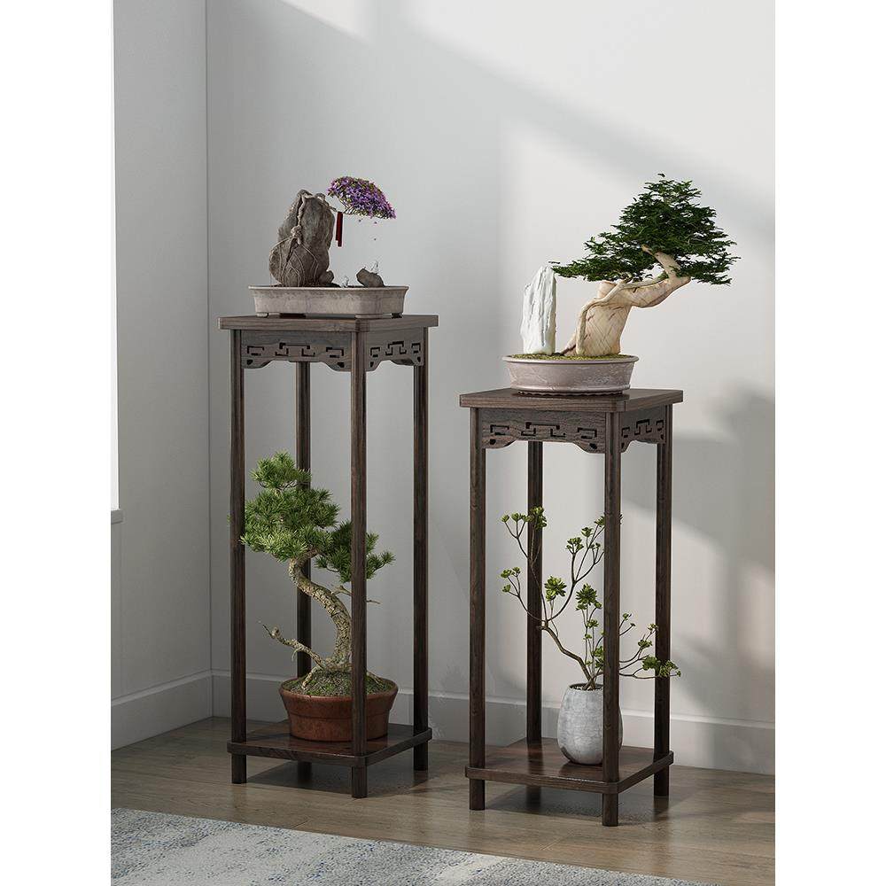 茶几实木边几角几中式实木茶台仿古小茶桌轻奢博古架摆件架玄关柜