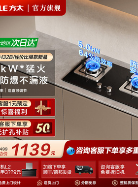 【新品】方太TH32B燃气灶猛火双灶家用天然气煤气灶具官方旗舰店