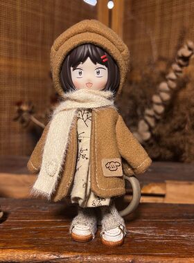 秋冬毛呢ob11娃衣8分bjd12分换装套装16-17厘米YMY-gsc阿巳体衣服