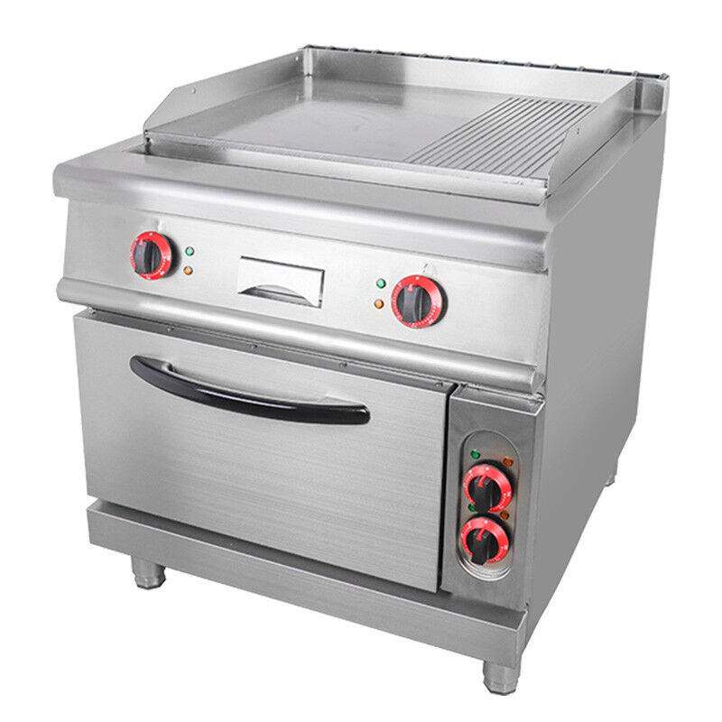 hotkitch立式豪华电扒炉连柜座商用牛扒柜式小吃机半平半坑煎牛排怎么样,好用不?