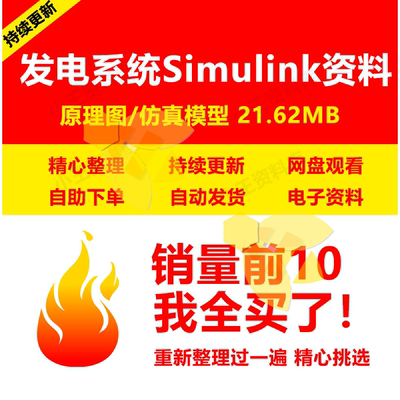 发电系统Simulink仿真模型风力光伏发电太阳能电池互补双馈离并网