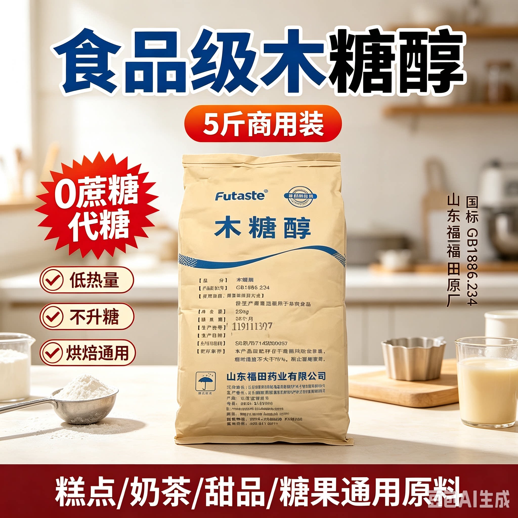 木糖醇无糖代糖烘焙蛋糕不升糖