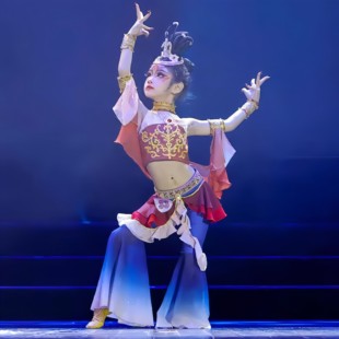敦煌舞蹈服大漠飞天灼灼千姿古典乐天演出服琵琶千年之约表演服装