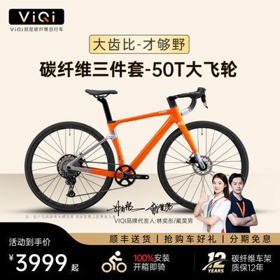 VIQI碳纤维Gravel公路自行车G63碟煞12速山地越野弯把砾石瓜车
