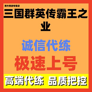 三国群英传霸王之业代练代打代肝