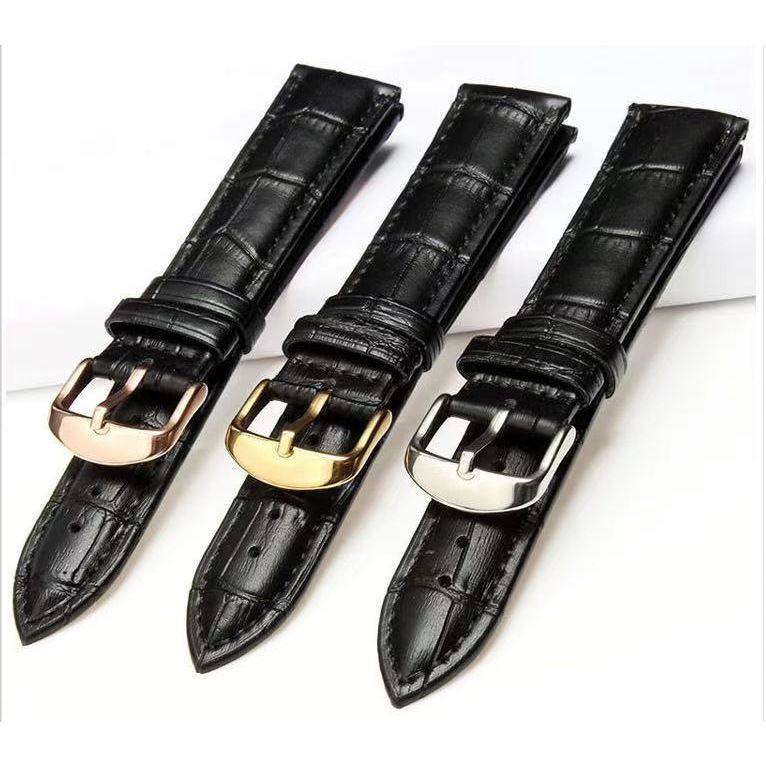 天霸TIANBA手表带原装真皮男女通用牛皮针扣/蝴蝶扣表链/16/18/20