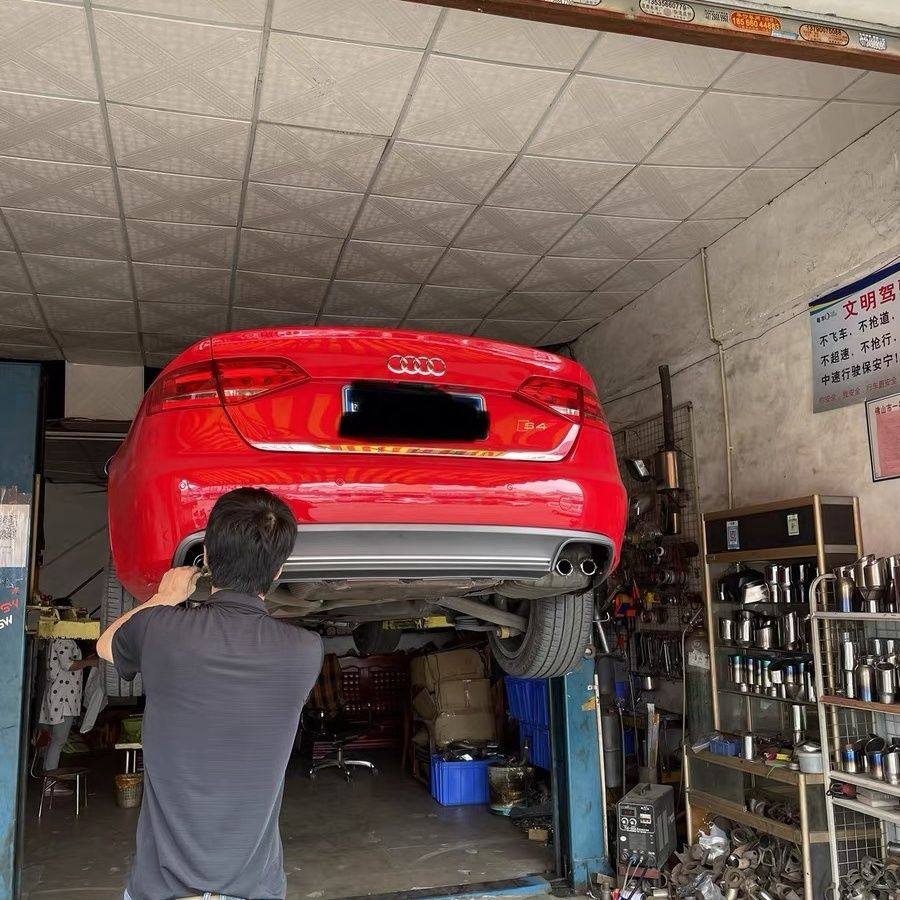 适用于09 10 11 12 13 14 15款奥迪A4L改装升级S4排气管后唇尾喉