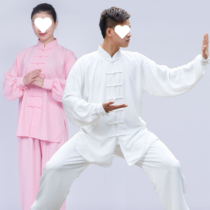 小和山太极服男夏季春秋武术表演裤太极拳武术练功服装女中风