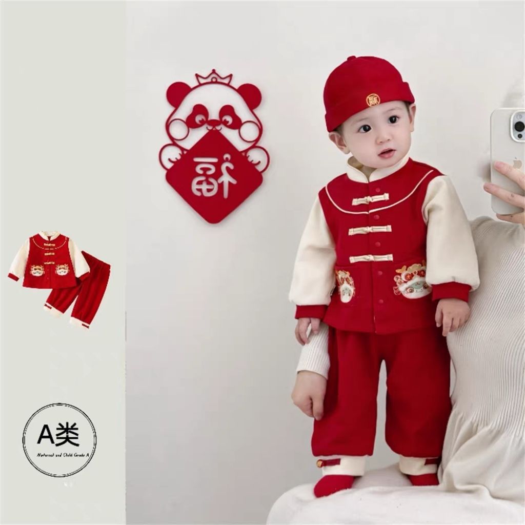 宝宝汉服套装新中式春装