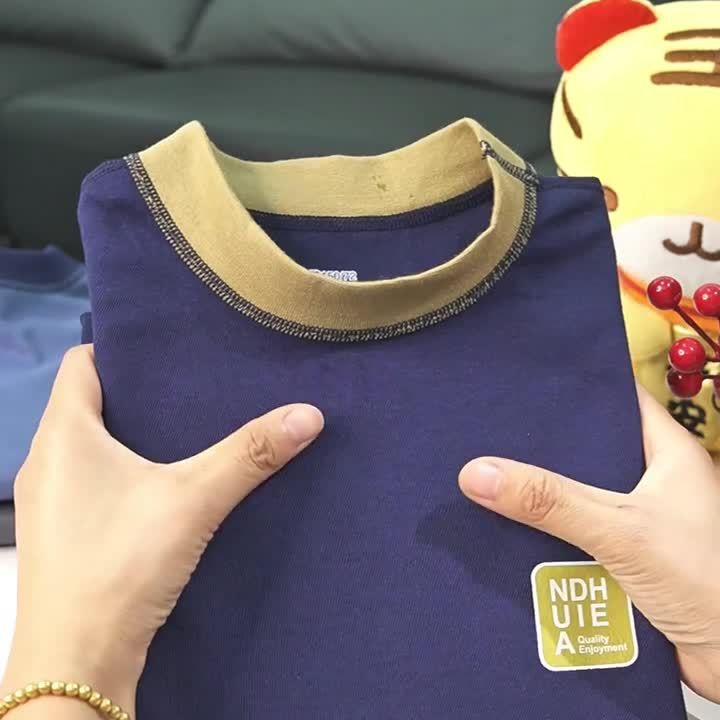 儿童纯棉秋衣秋裤套装小