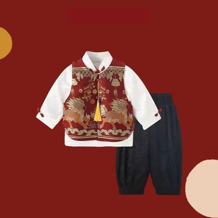 男宝宝周岁礼服儿童汉服