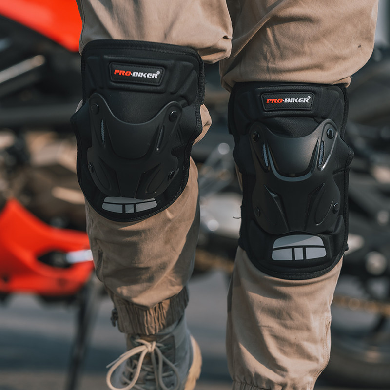 艾狮摩托车护膝护具护肘防摔男女款耐磨防撞透气套装机车骑行护具