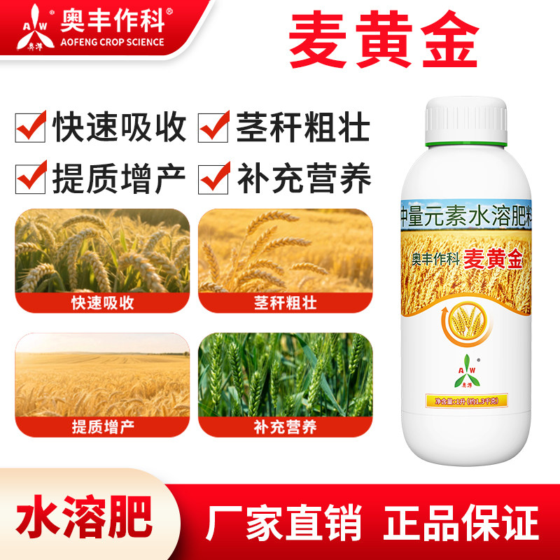 奥潍奥丰麦黄金补充营养茎秆粗壮快速吸收提质增产老牌子正品保证