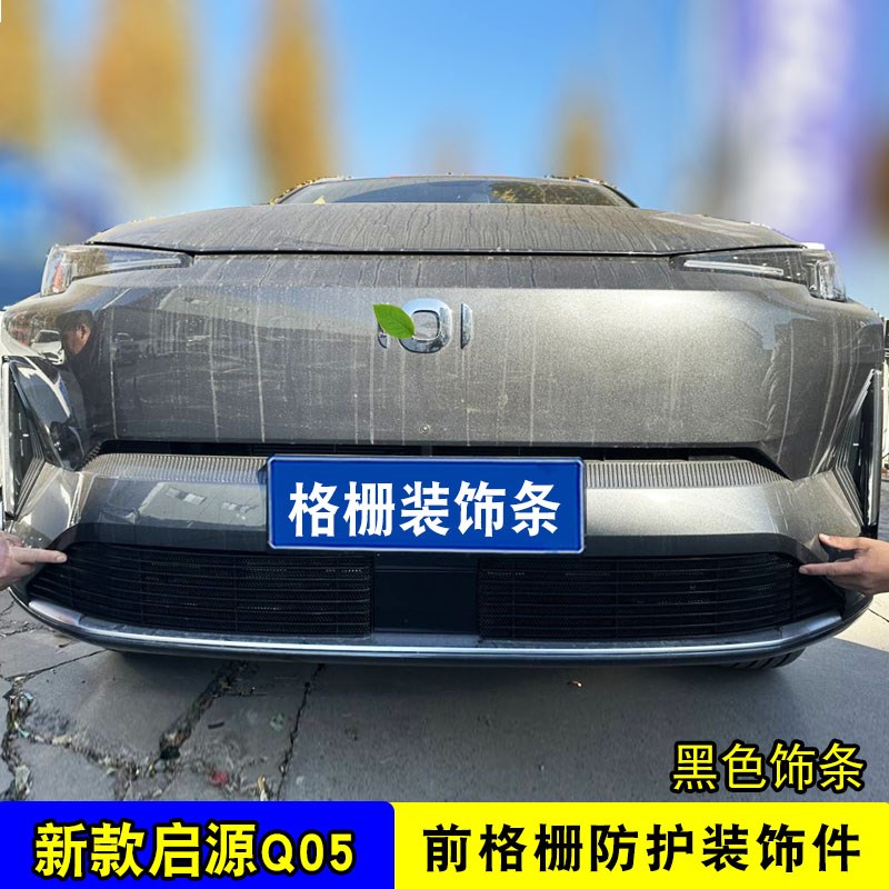 长安启源Q05中网外观改装q05前保险杠格栅防虫网配件用品装饰亮条